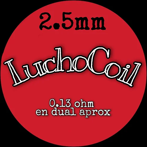 Resistencias Artesanales Lucho Coil - Tapa Roja 2.5mm