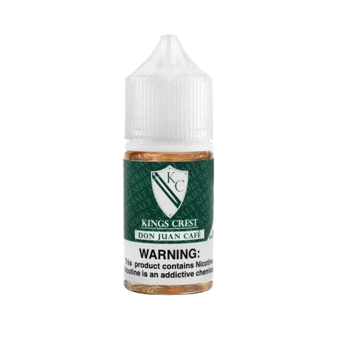 King's Crest Salt Don Juan Café 30ml 35mg - Líquido Nic Salts para pods recargables